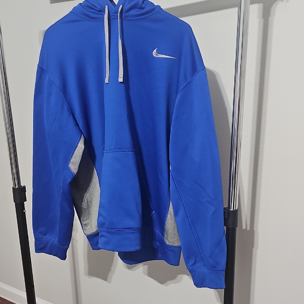 Nike Blue and Gray Hoodie